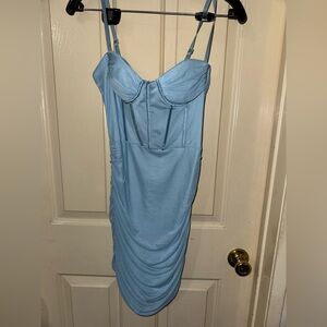 Baby glue corset strap dress